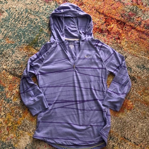 Nike Running 3/4 sleeve hooded top - Picture 1 of 3